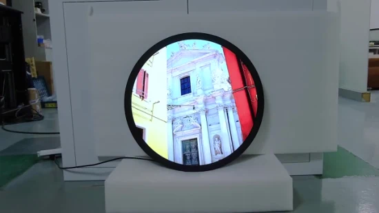 23,6-дюймовый экран с логотипом, круглый ЖК-панель, рекламный дисплей с технологией IPS Digital Signage